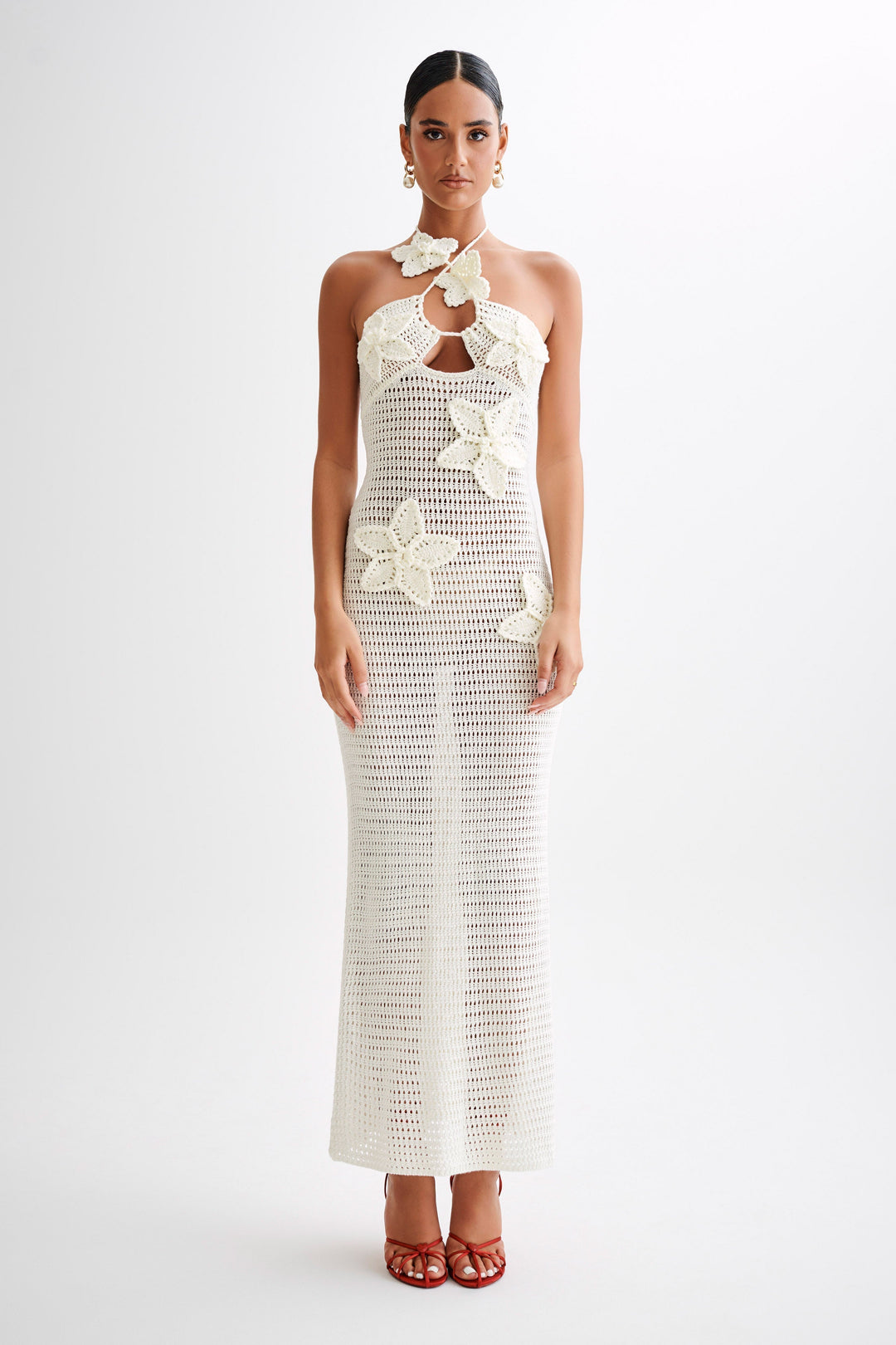BELLEZA - VESTIDO MAXI DE CROCHET CON SILUETA FLUIDA