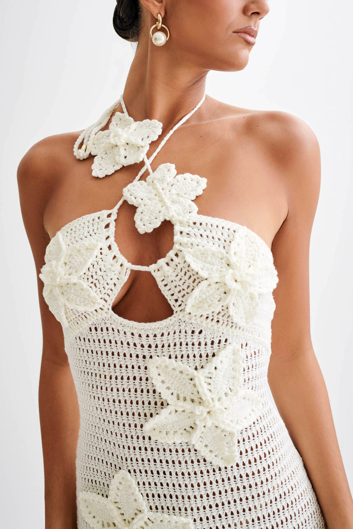 BELLEZA - VESTIDO MAXI DE CROCHET CON SILUETA FLUIDA