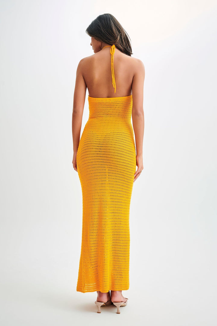 BELLEZA - VESTIDO MAXI DE CROCHET CON SILUETA FLUIDA