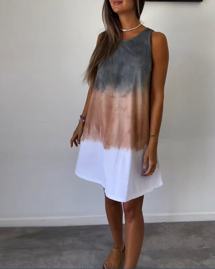 Crizzia - Vestido Casual con Degradado