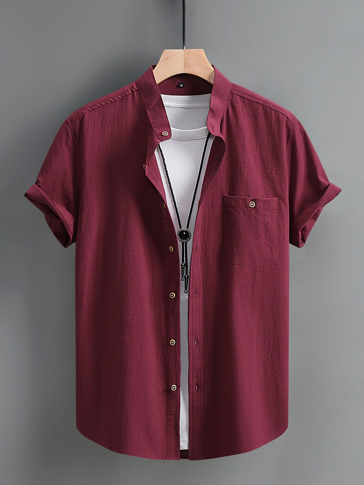 MARCO - CAMISA CLÁSICA DE ALGODÓN CON BOLSILLO