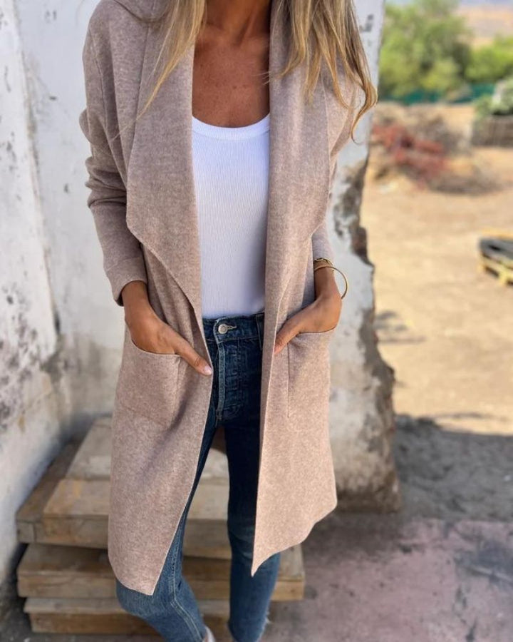 SALVEO - CARDIGAN SUAVE DE TEJIDO CON CUELLO