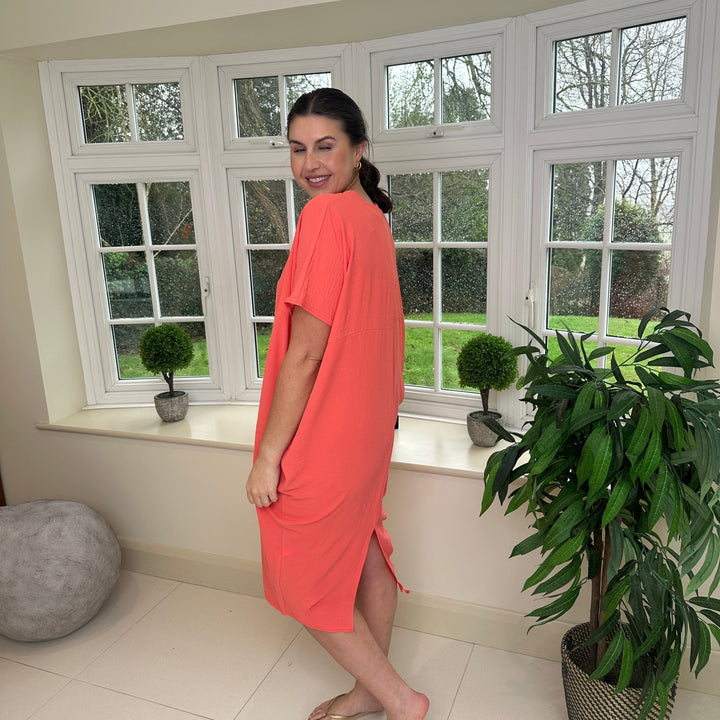 TANYA - VESTIDO MAXI CON ESCOTE EN V