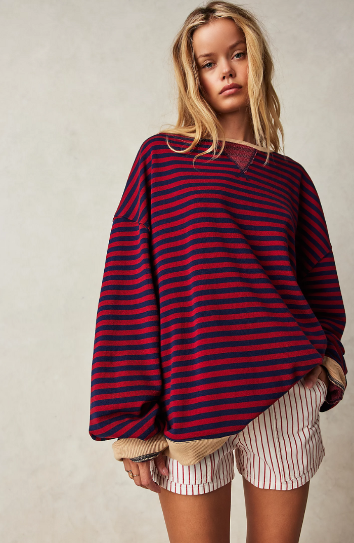 ARANZA - SUÉTER OVERSIZE A RAYAS