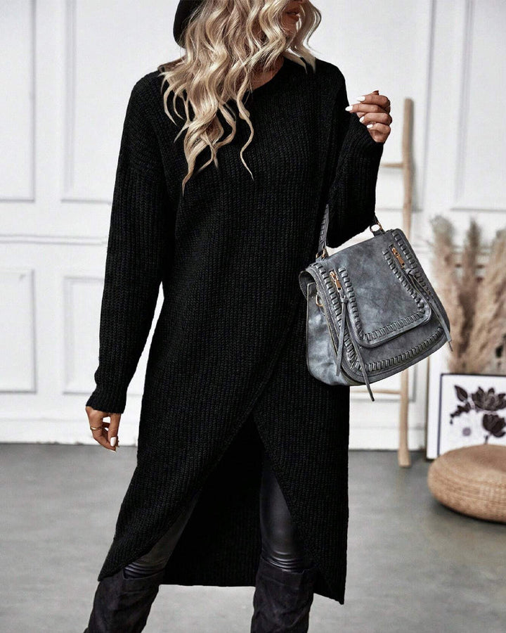Addison™ - Vestido Suéter de Estilo Irregular