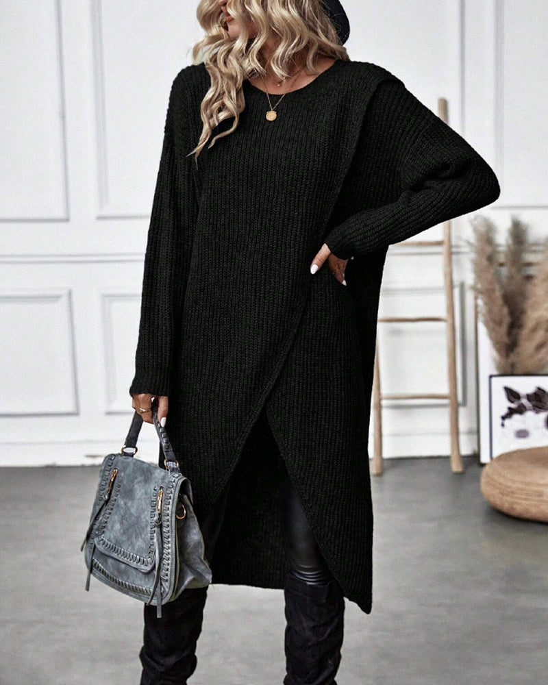 Addison™ - Vestido Suéter de Estilo Irregular