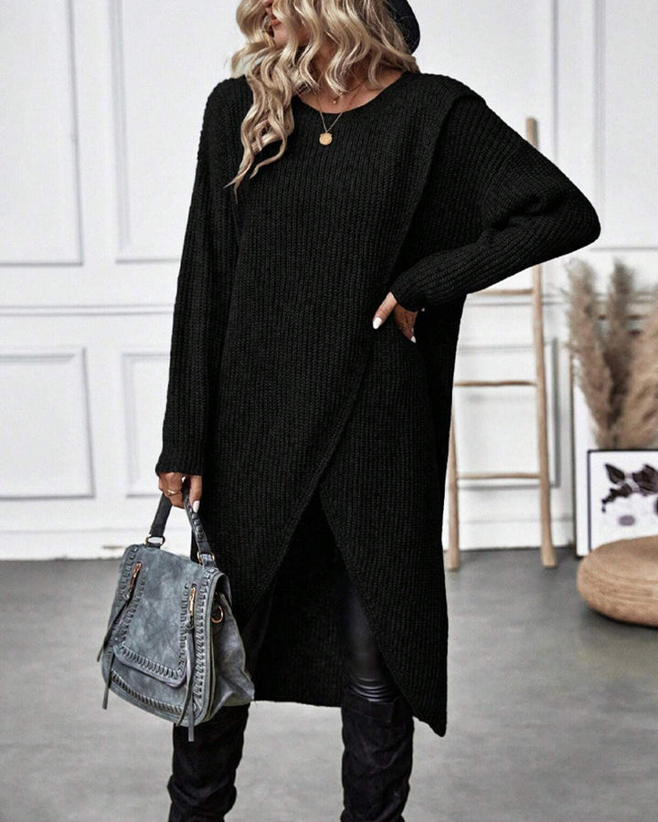 Addison™ - Vestido Suéter de Estilo Irregular
