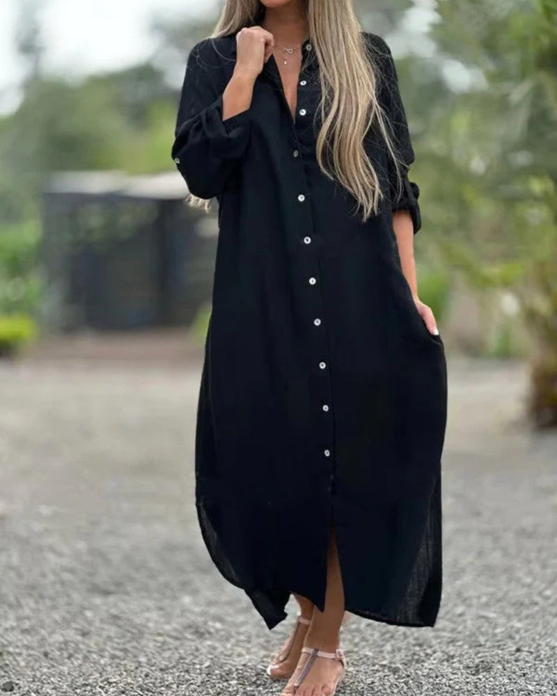FITA - VESTIDO DE ALGODÓN PURO