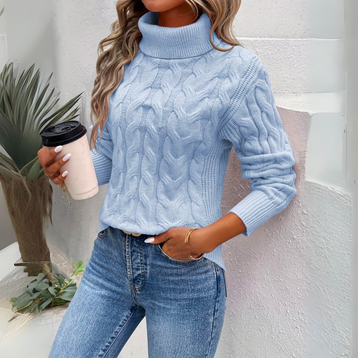 Lily™ - Suéter de Cuello Alto de Algodón Cómodo