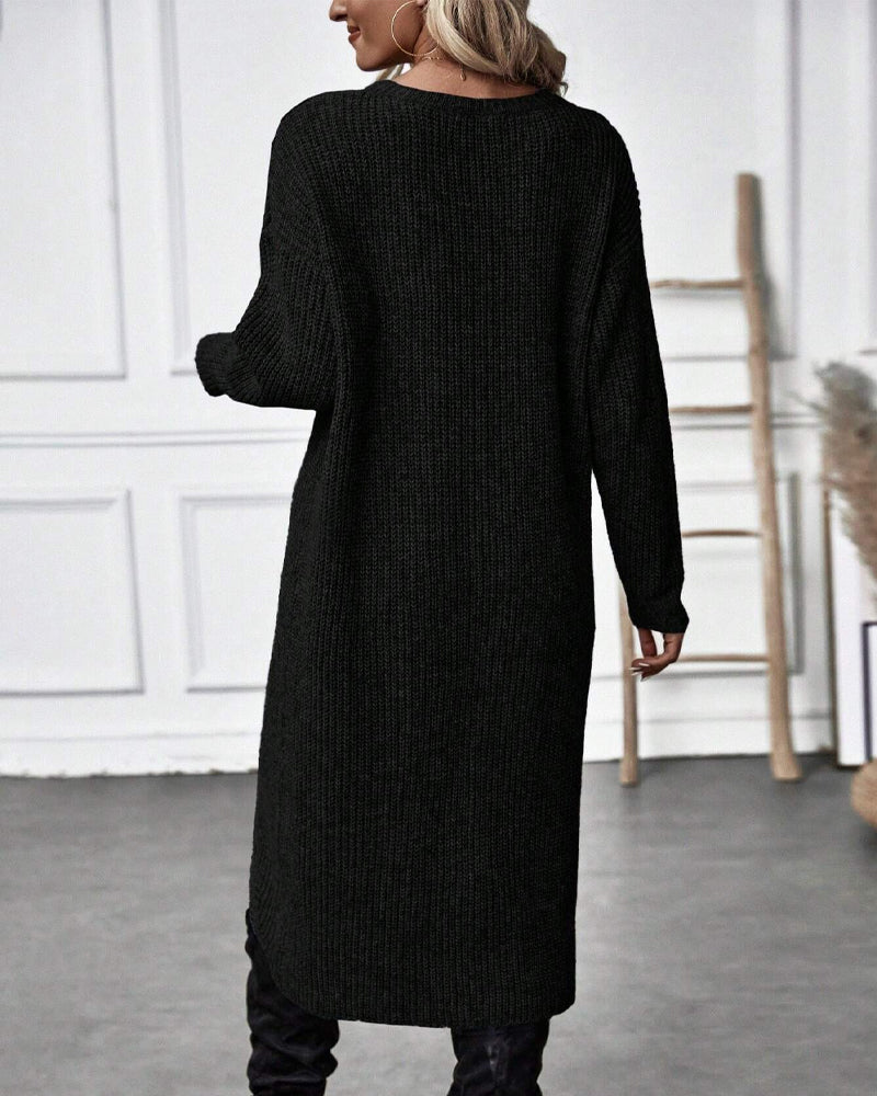Addison™ - Vestido Suéter de Estilo Irregular