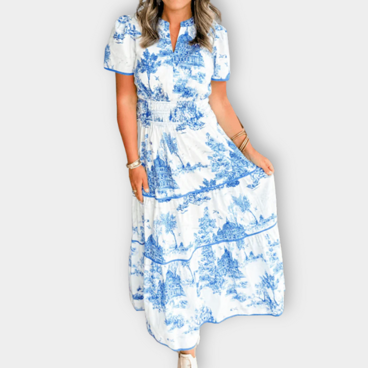 IRAH - VESTIDO LARGO RETRO