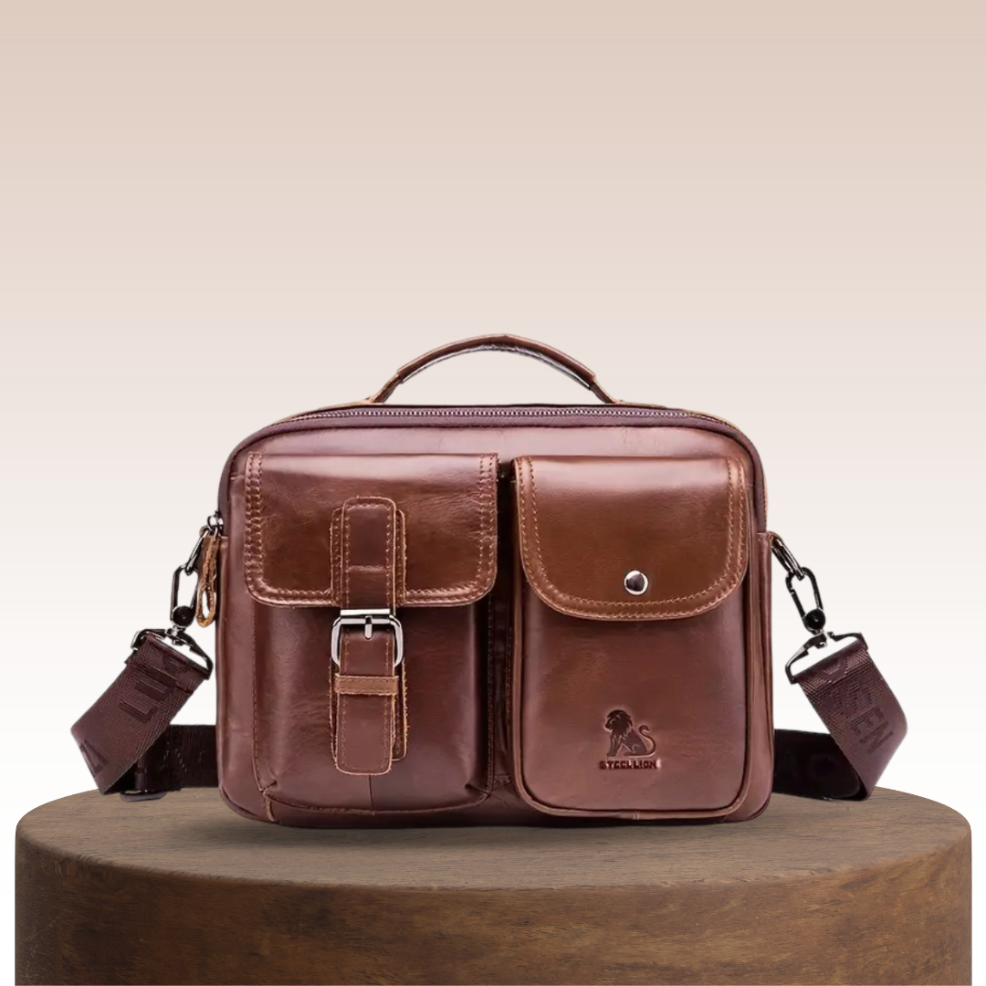 Grady | Bolso Clásico de Cuero para Hombro con Detalle de Hebilla Vintage