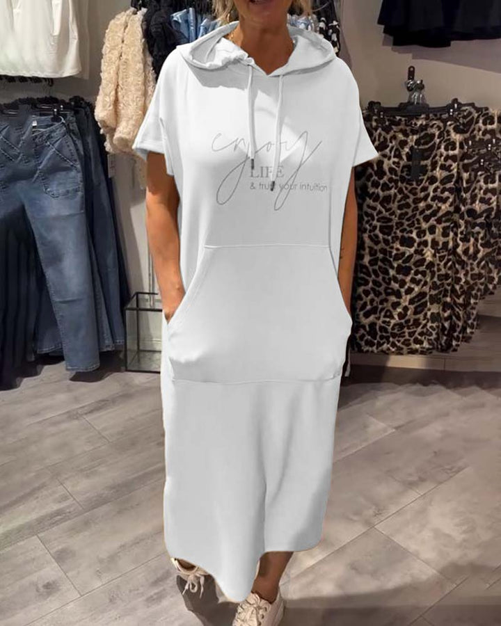 NELU - VESTIDO DE NOCHE CON CAPUCHA