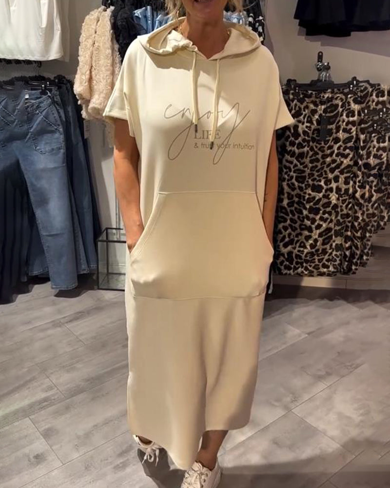 NELU - VESTIDO DE NOCHE CON CAPUCHA