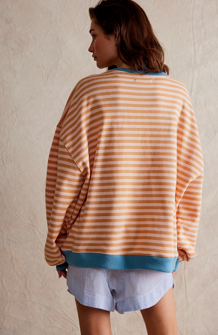 ARANZA - SUÉTER OVERSIZE A RAYAS