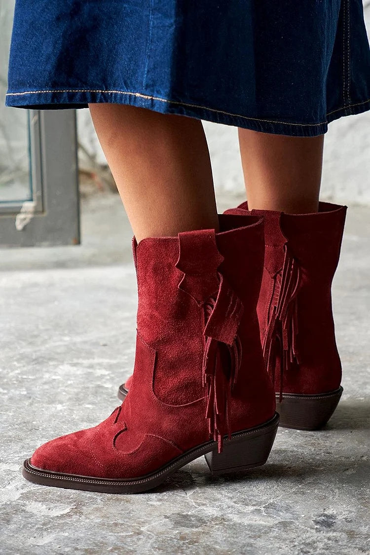Vivian® | Botas Cortas Estilo Western