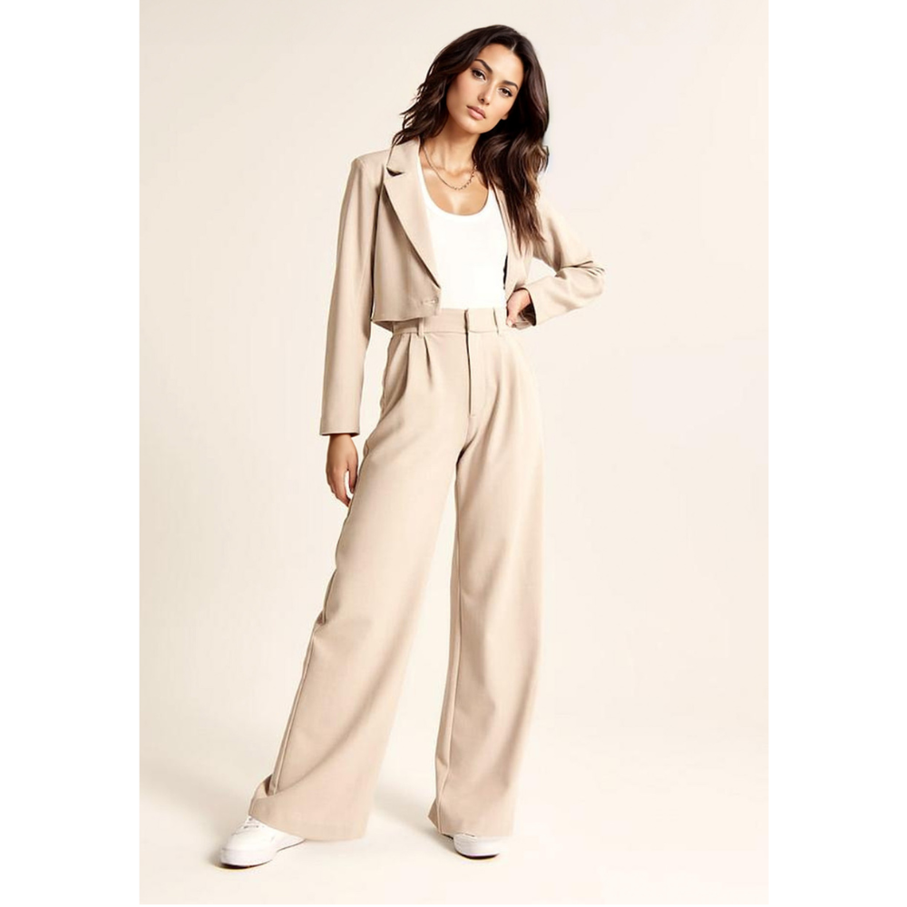 MERILYN - PANTALONES ANCHOS CON CORTE CÓNICO