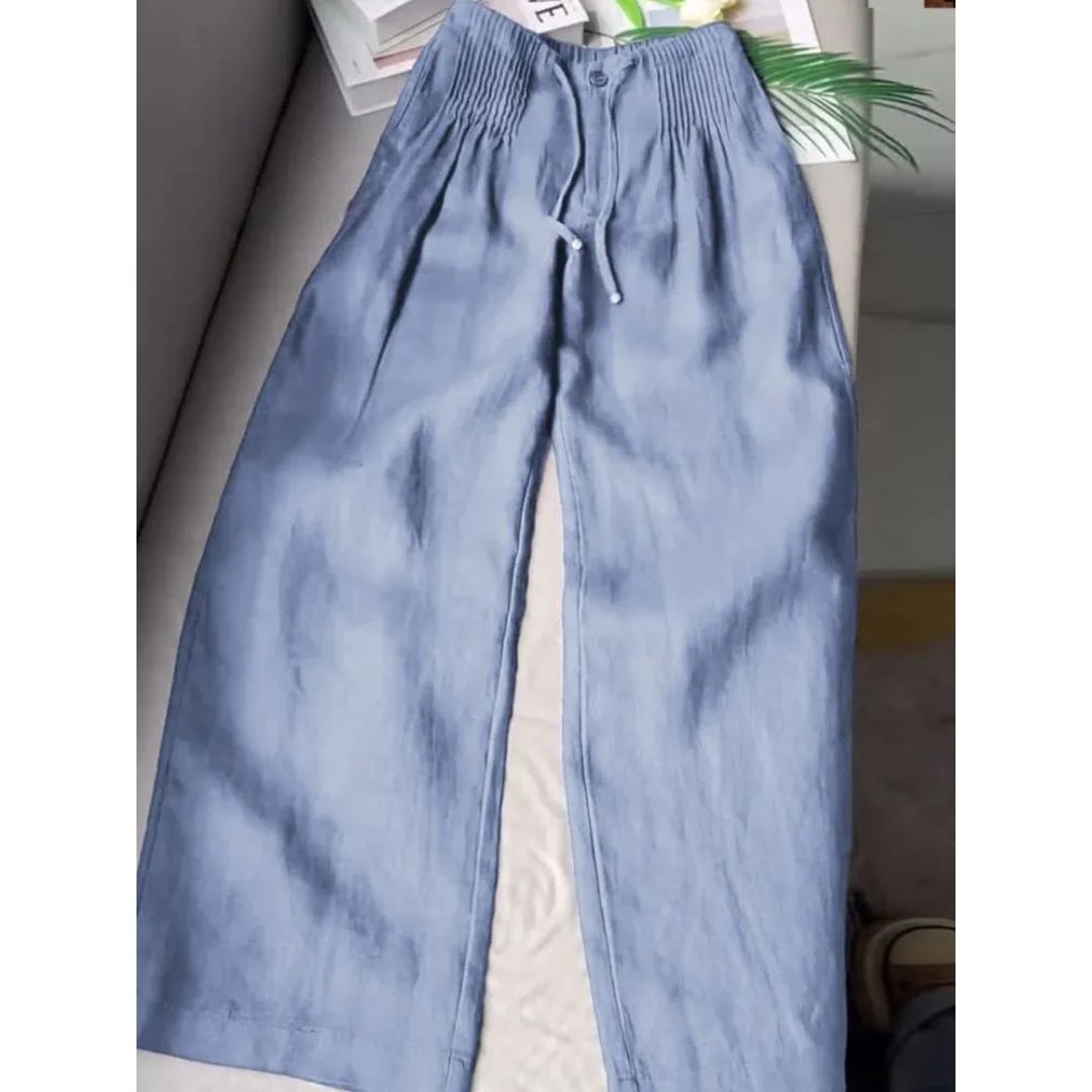 JULES - PANTALONES DE PIERNA ANCHA PLISADOS