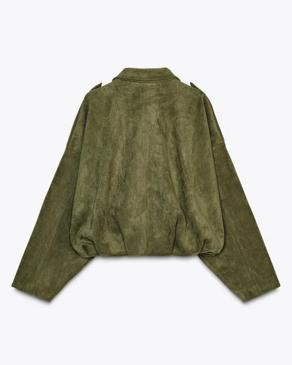 ADA - CHAQUETA BOMBER DE PIEL SINTÉTICA