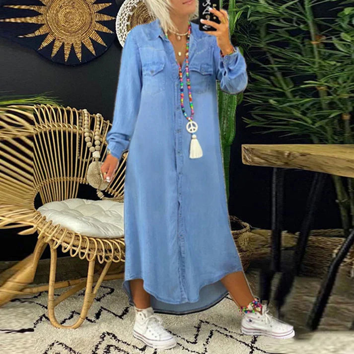 LARISSA - VESTIDO DE DENIM CÓMODO