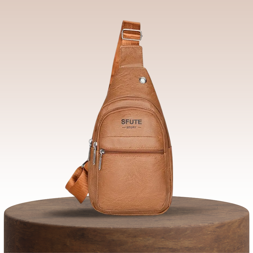 Joren | Bolsa tipo bandolera compacta con almacenamiento multi-cremallera