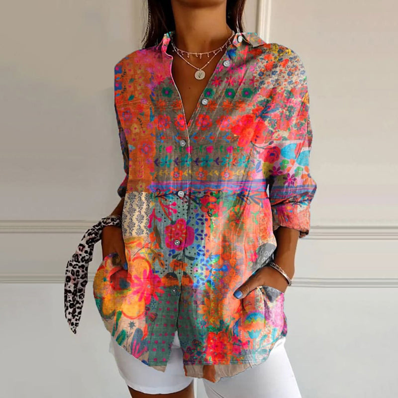DEBBIE - BLUSA CON ESTAMPADO FLORAL