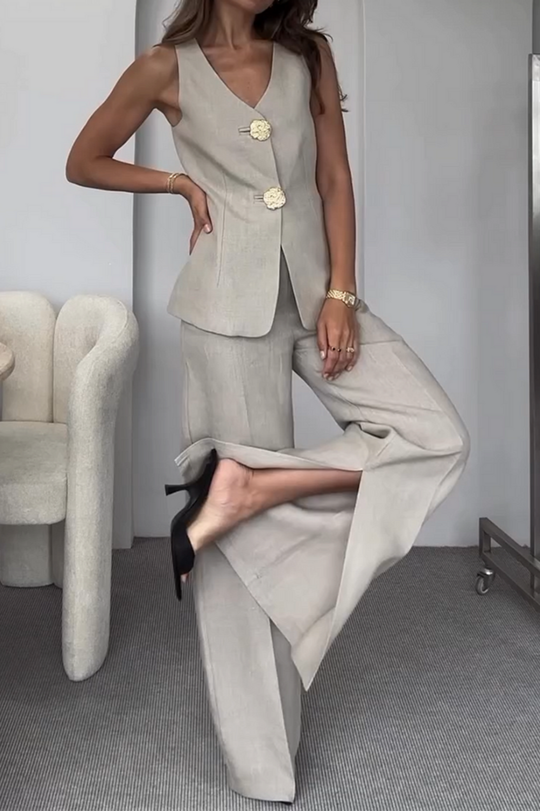 LORENA - ELEGANTE TRAJE DE DOS PIEZAS
