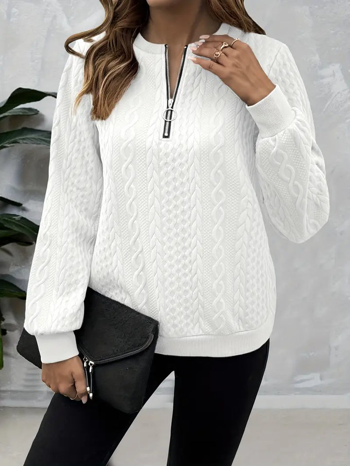 Zoe™ - Suéter Elegante con Cierre para Comodidad y Estilo