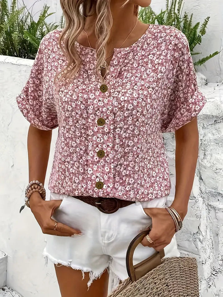 KATY - TOP DE SOL CON FLORES Y BOTONES