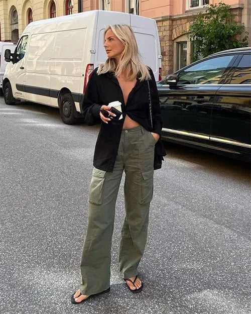 JUNIPER - PANTALONES CARGO FLEX RECTOS