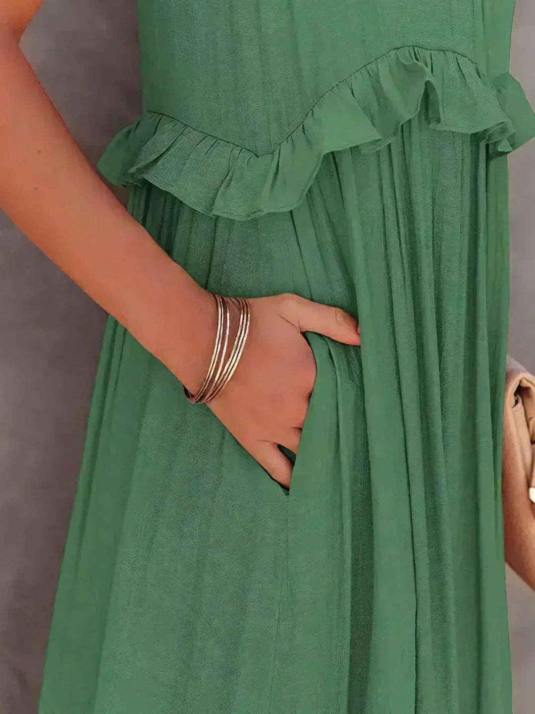Emilia - Vestido Maxi Halter con Volantes