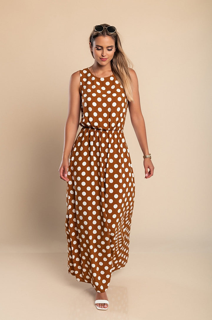 Amber | Vestido Largo de Lunares