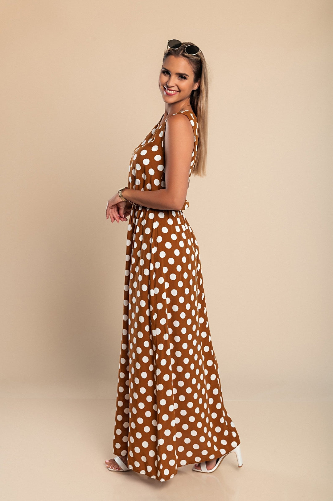 Amber | Vestido Largo de Lunares