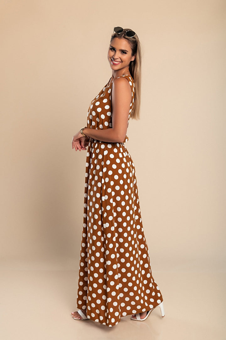 Amber | Vestido Largo de Lunares