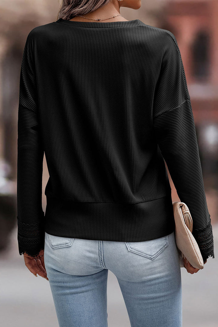 Olivia™ - Suéter de punto con cuello en V y mangas largas, con estilo