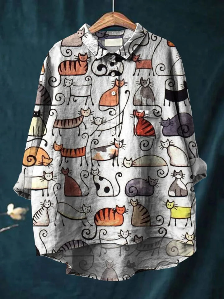 Christi | Camiseta de Arte de Gato
