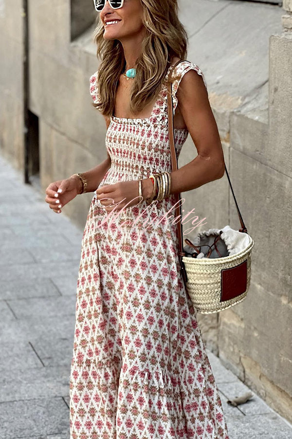 ZAFIRO - VESTIDO DE VERANO CON TIRANTES Y ESTAMPADO FLORAL