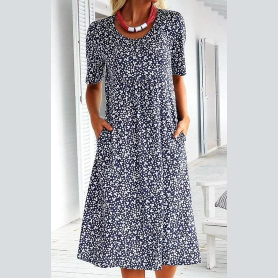 LEVILYNN - VESTIDO MIDI FLORAL ELEGANTE