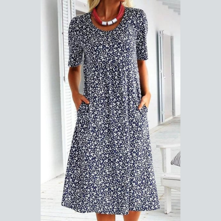 LEVILYNN - VESTIDO MIDI FLORAL ELEGANTE