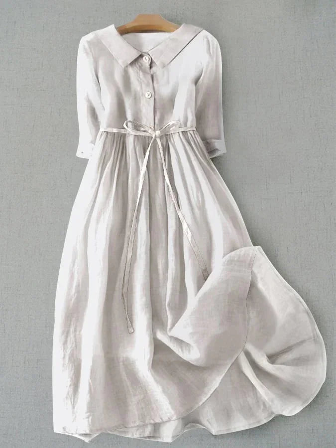 NAV - VESTIDO DECLARACIÓN MINIMALISTA DE ALGODÓN