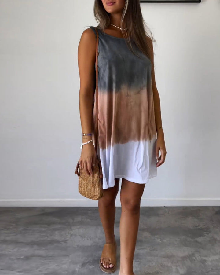 Crizzia - Vestido Casual con Degradado
