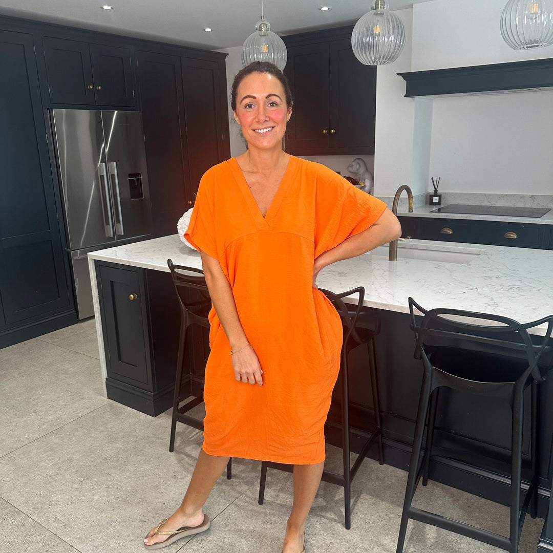 TANYA - VESTIDO MAXI CON ESCOTE EN V