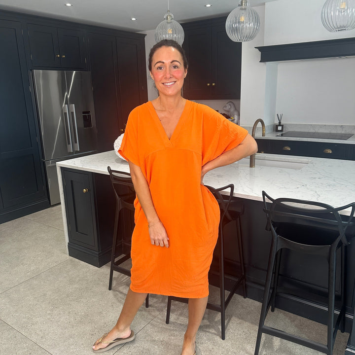 TANYA - VESTIDO MAXI CON ESCOTE EN V
