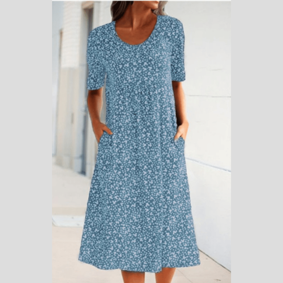 LEVILYNN - VESTIDO MIDI FLORAL ELEGANTE