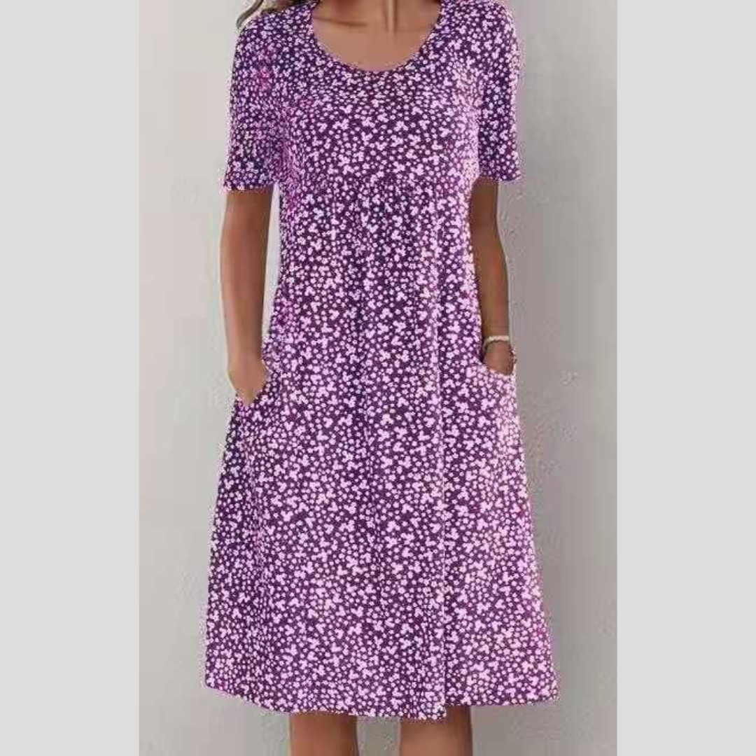 LEVILYNN - VESTIDO MIDI FLORAL ELEGANTE
