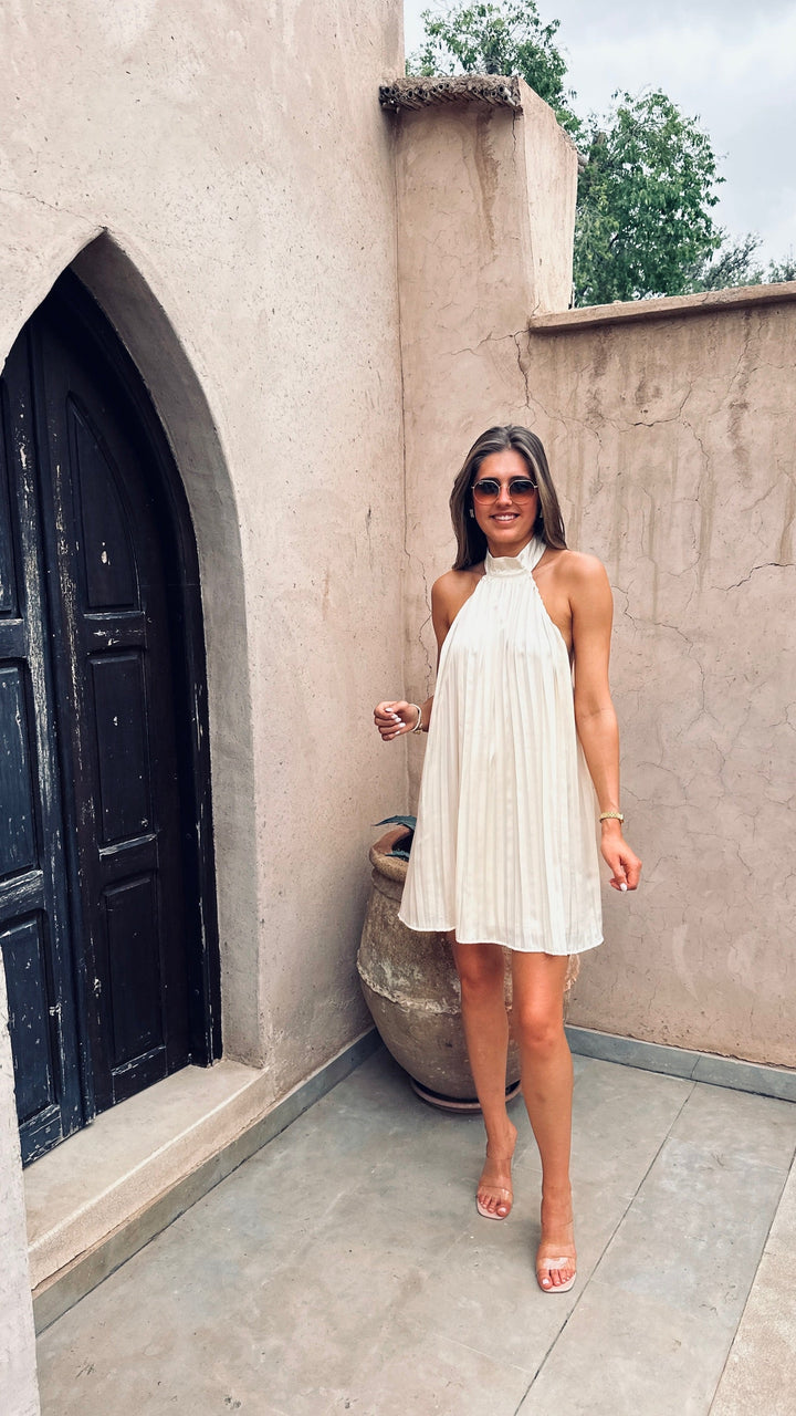 LORIN - VESTIDO HALTER BESADO POR EL SOL
