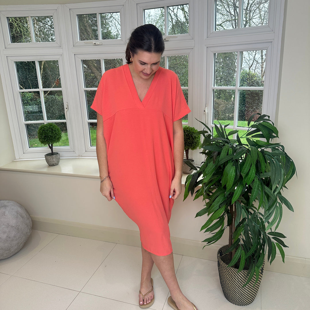 TANYA - VESTIDO MAXI CON ESCOTE EN V