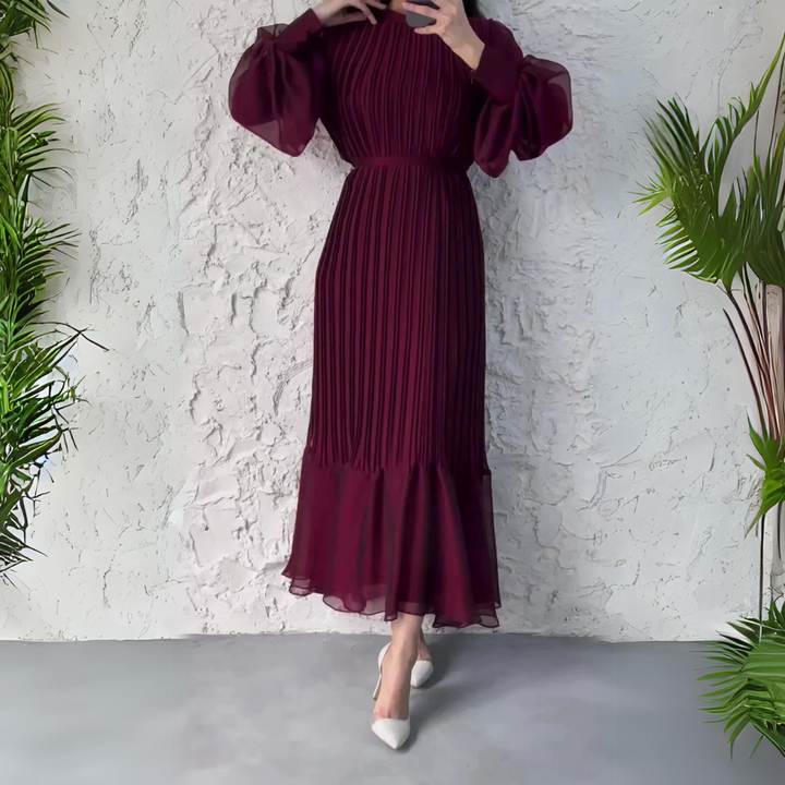 Hannah - Vestido Elegante Plisado