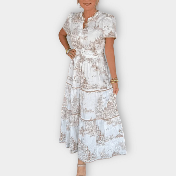 IRAH - VESTIDO LARGO RETRO