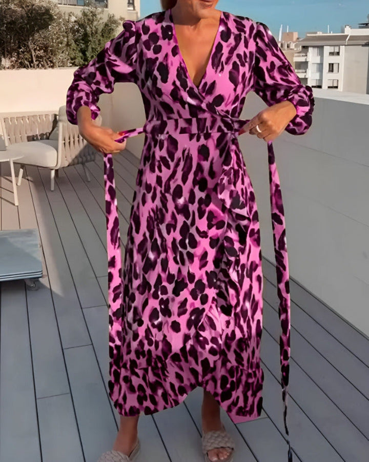 GUNDA - VESTIDO CON ESTAMPADO DE LEOPARDO